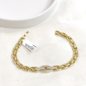 XUPING TAŞLI KEMER MODEL BİLEKLİK GOLD 17+2 CM