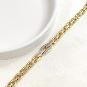 XUPING TAŞLI KEMER MODEL BİLEKLİK GOLD 17+2 CM