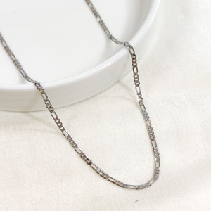 XUPING 2 MM FİGARO ZİNCİR KOLYE 55 CM BEYAZ