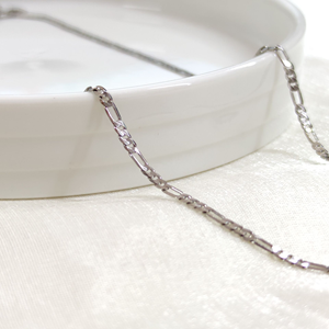 XUPING 2 MM FİGARO ZİNCİR KOLYE 55 CM BEYAZ