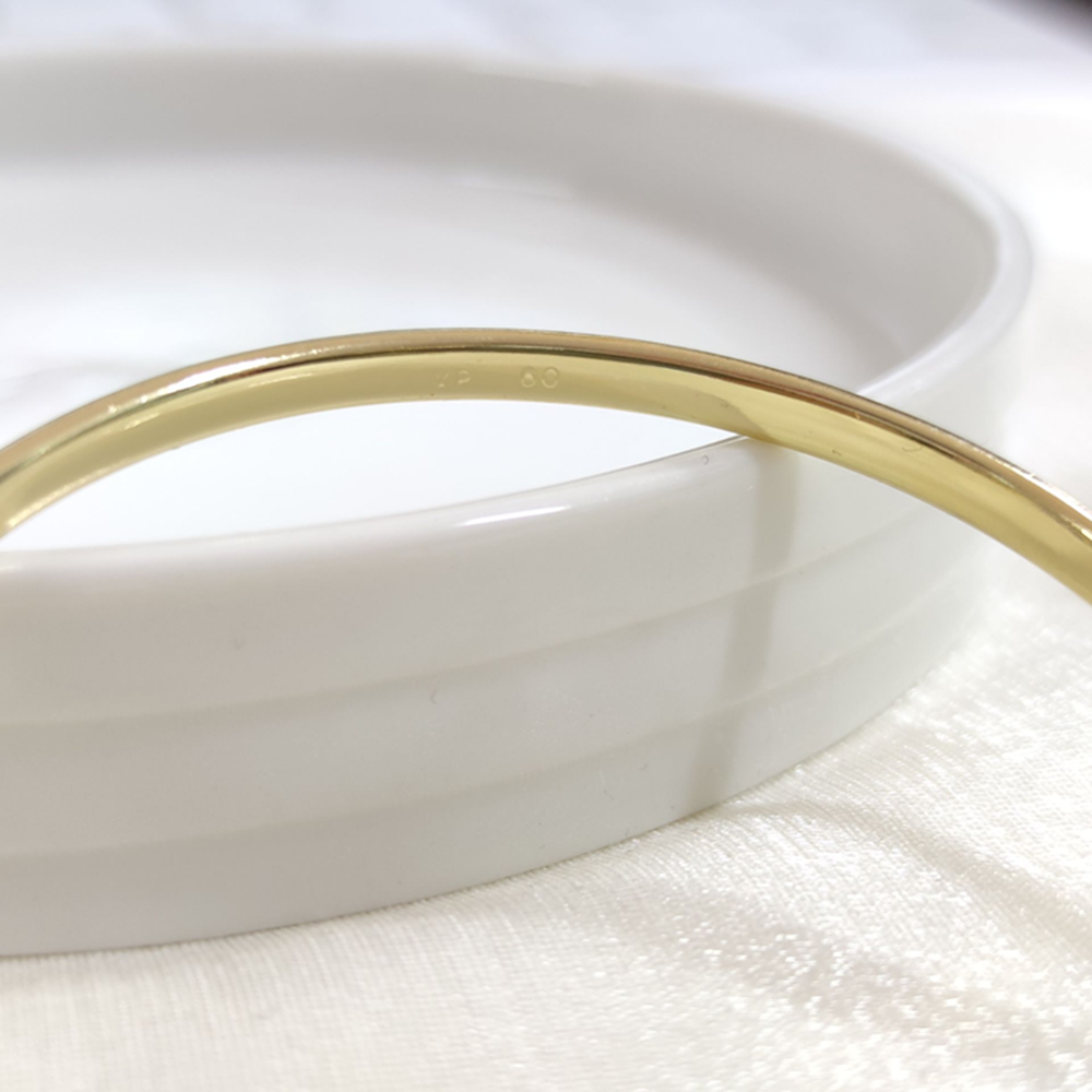 XUPING 6 CM DÜZ 4 MM KELEPÇE BİLEZİK GOLD