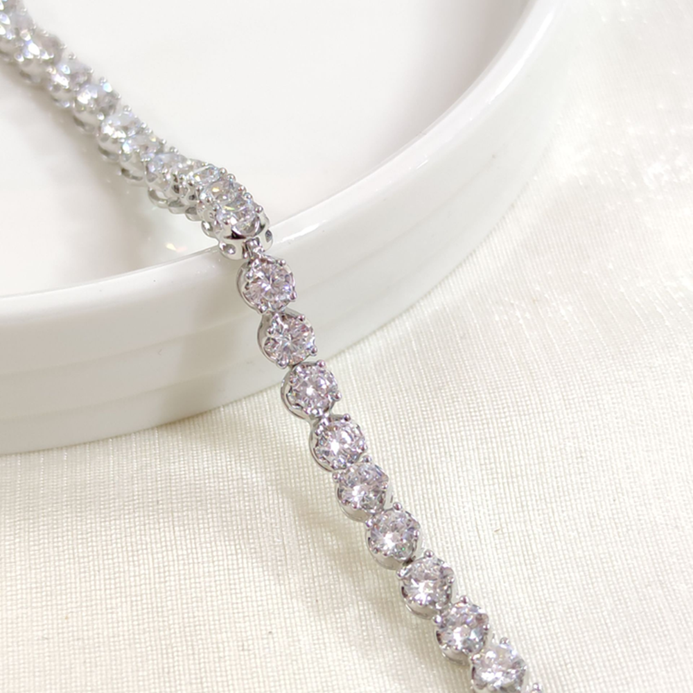 XUPING 4 MM SU YOLU BİLEKLİK BEYAZ 17+2 CM