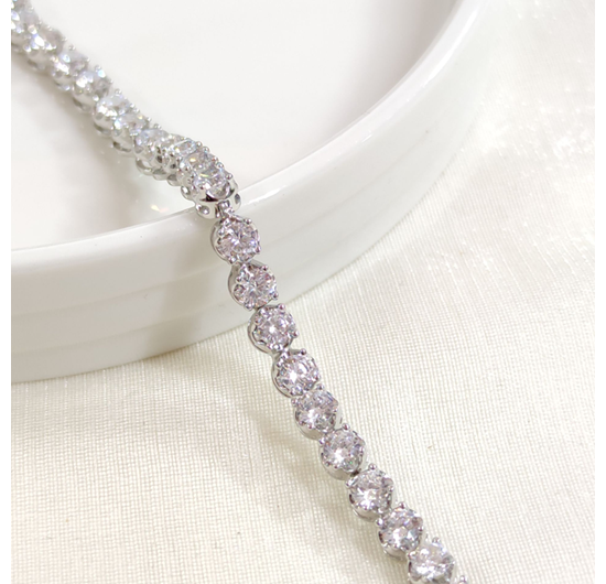 XUPING 4 MM SU YOLU BİLEKLİK BEYAZ 17+2 CM