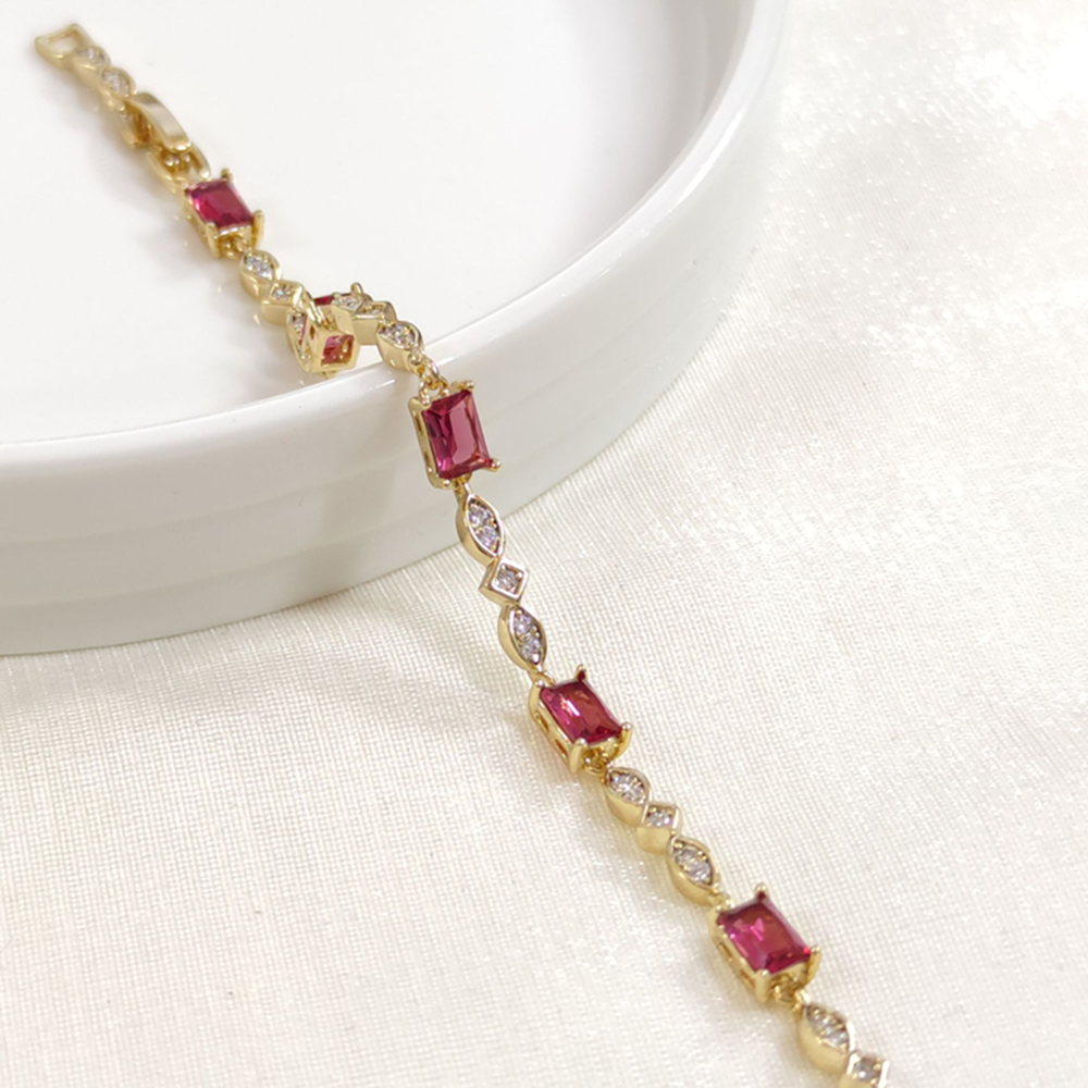 XUPING FUŞYA BAGET TAŞLI BİLEKLİK GOLD 17+2 CM