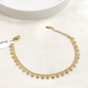 XUPING SALLANTILI KALP BİLEKLİK GOLD 17+3 CM