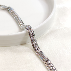 XUPING 8 MM YASSI BİLEKLİK BEYAZ 20 CM