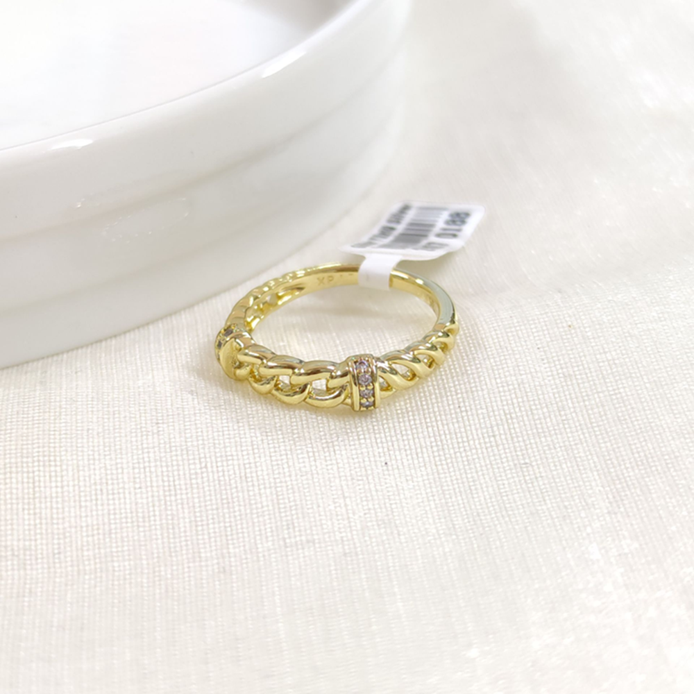 XUPING ZİNCİR DETAY YÜZÜK GOLD