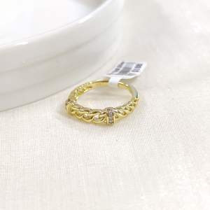 XUPING ZİNCİR DETAY YÜZÜK GOLD