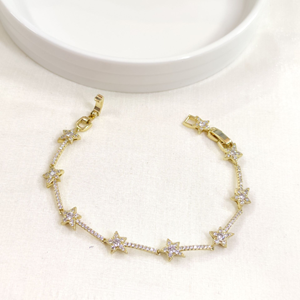 XUPING SU YOLU YILDIZ DETAY BİLEKLİK GOLD 17+2 CM