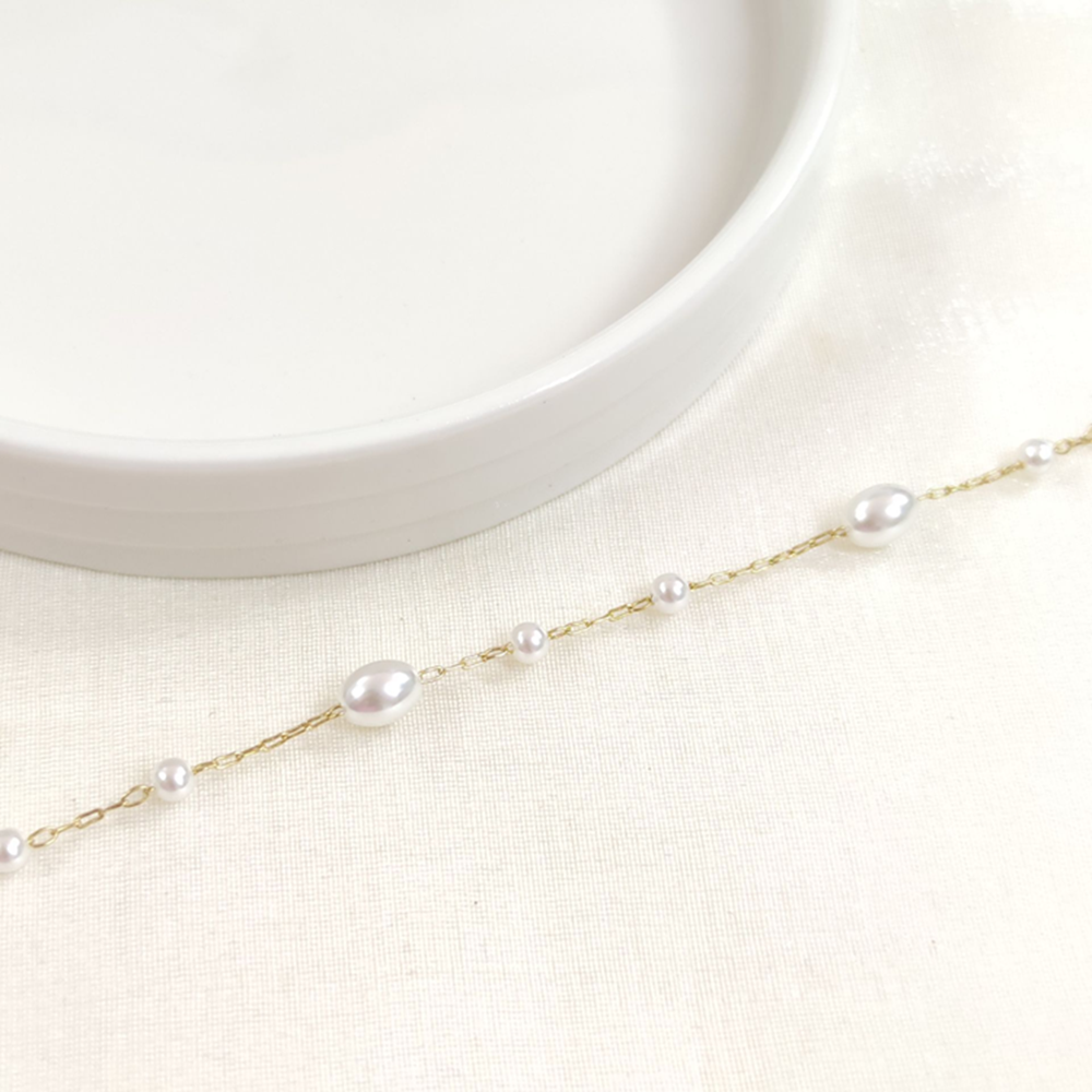 XUPING İNCİ BİLEKLİK GOLD 17+3 CM