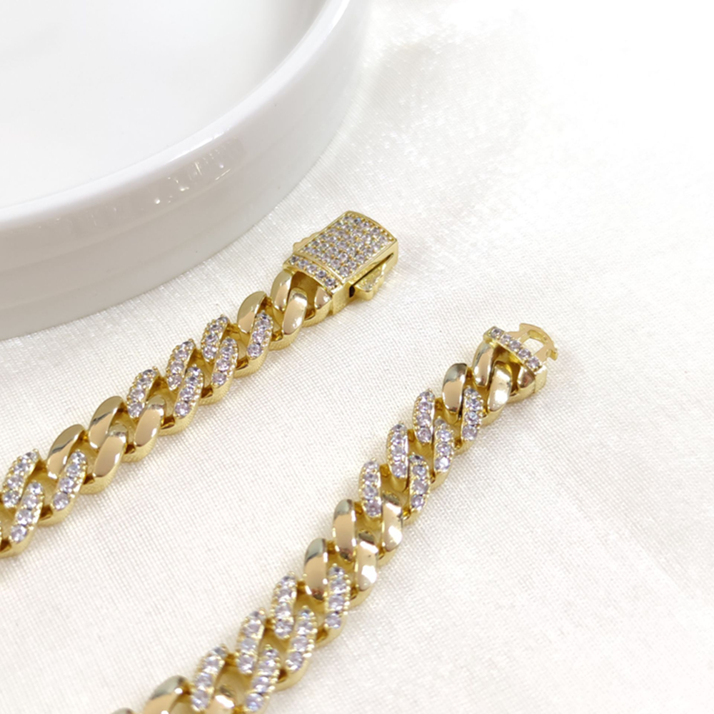 XUPING TOKALI TAŞLI 7 MM GURMET BİLEKLİK GOLD 20 CM