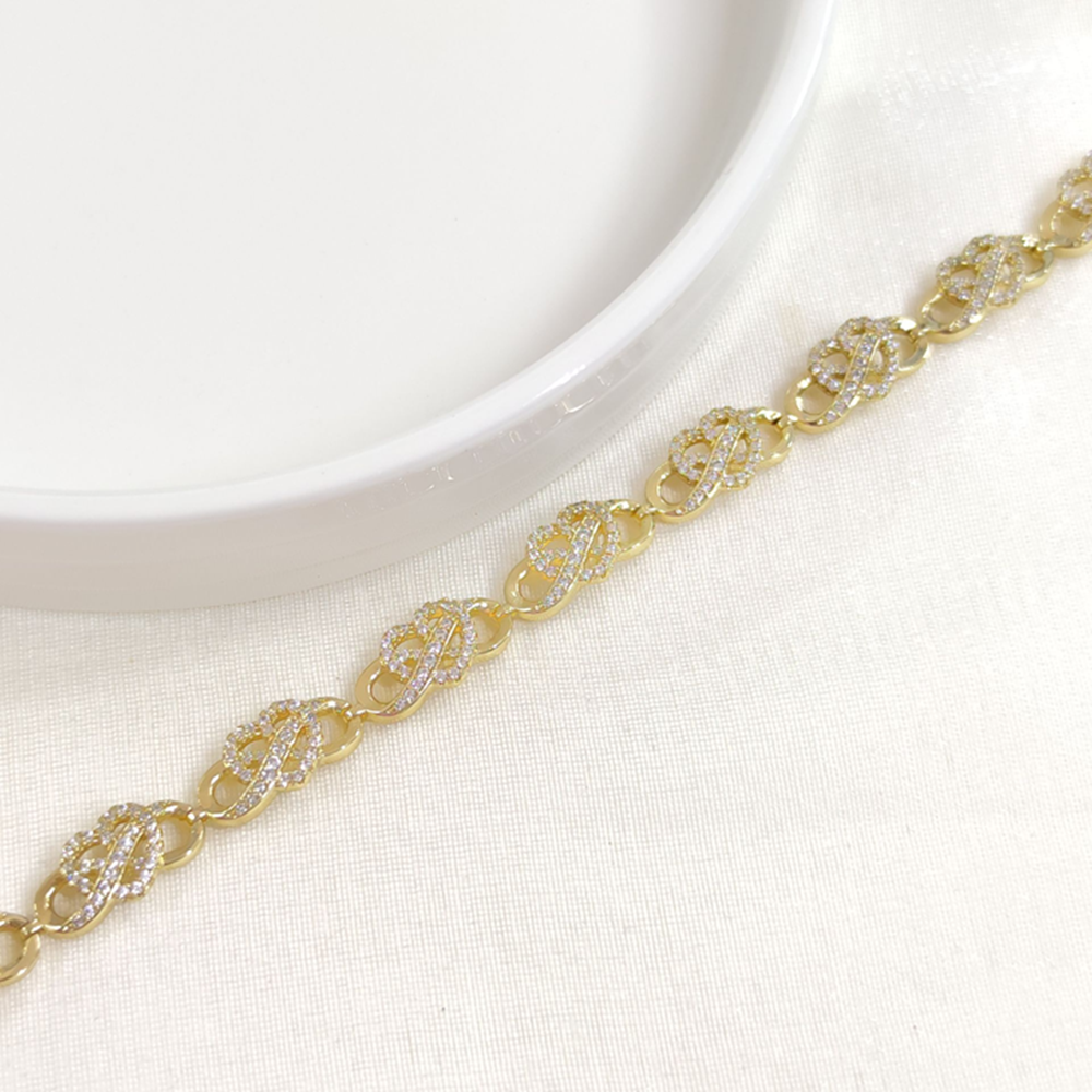 XUPING SONSUZ KALP BİLEKLİK GOLD 17+2 CM