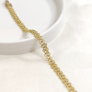 XUPING TOP DETAY ZİNCİR BİLEKLİK GOLD 19 CM