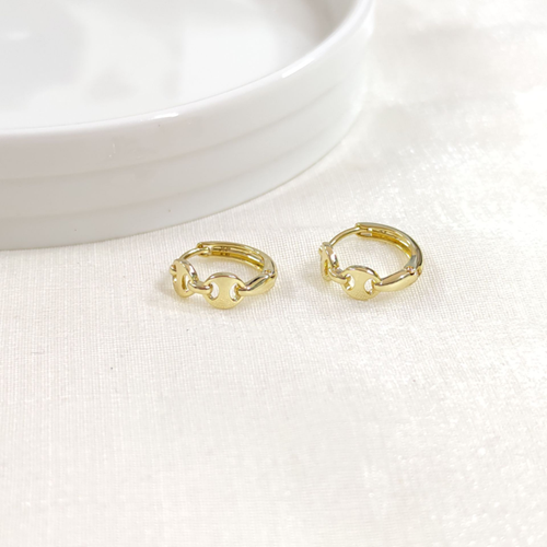 XUPING 12 MM GEMİCİ DETAY HALKA KÜPE GOLD