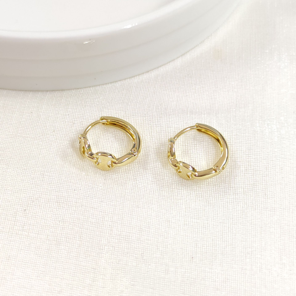 XUPING 12 MM GEMİCİ DETAY HALKA KÜPE GOLD