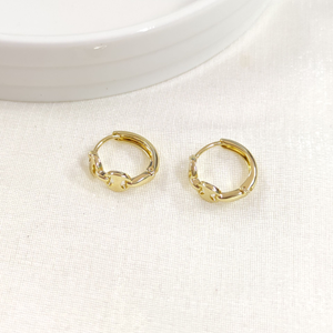 XUPING 12 MM GEMİCİ DETAY HALKA KÜPE GOLD