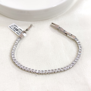 XUPING 3,5 MM BAGET SU YOLU BİLEKLİK BEYAZ 17+2 CM