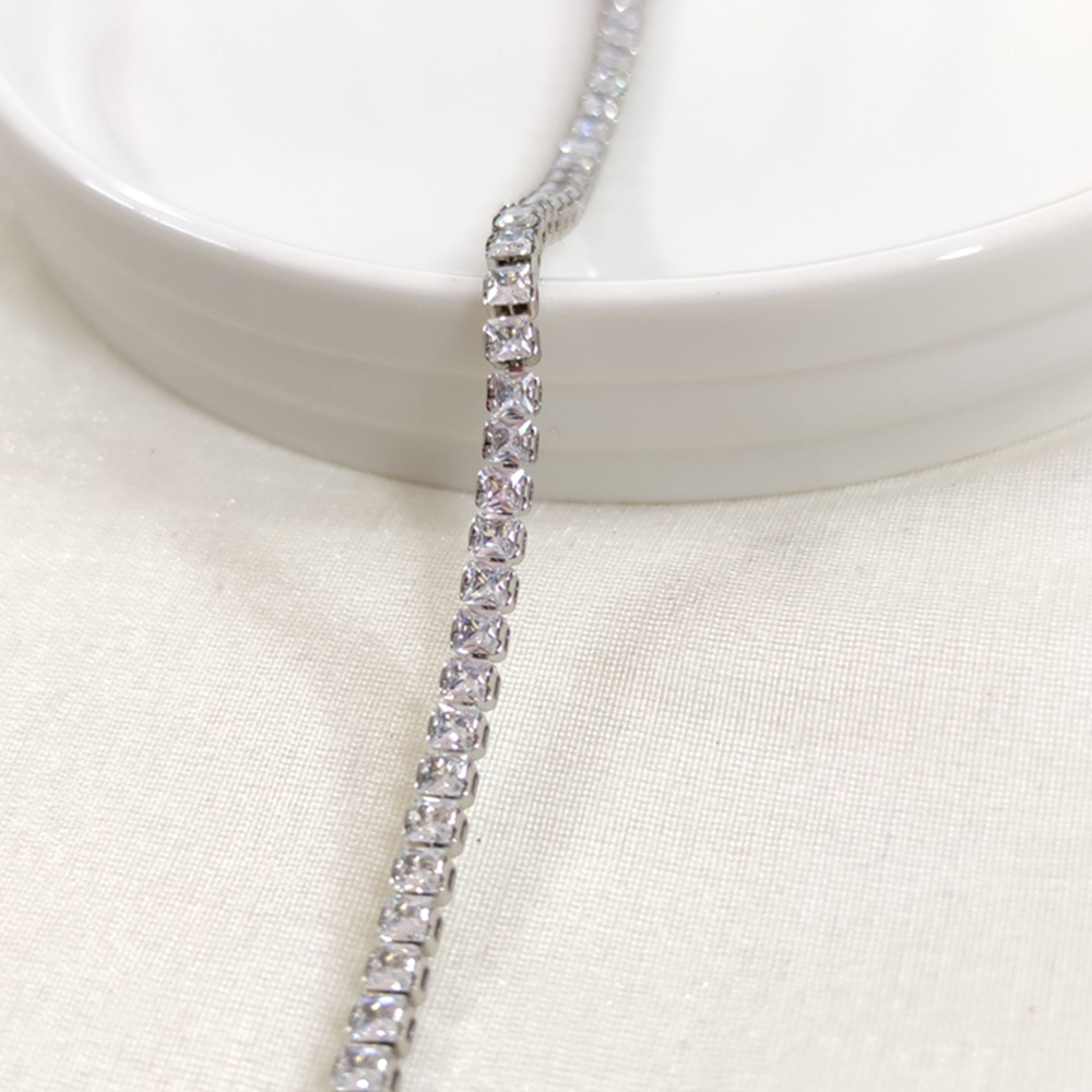 XUPING 3,5 MM BAGET SU YOLU BİLEKLİK BEYAZ 17+2 CM