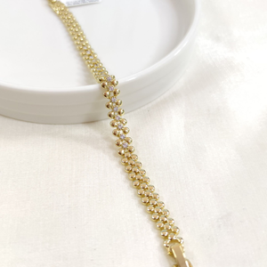 XUPING TAŞLI EZME TOP BİLEKLİK GOLD 17+2 CM