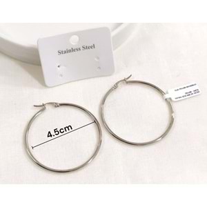 ÇELİK 45 MM DÜZ HALKA KÜPE