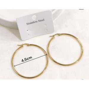 ÇELİK 45 MM DÜZ HALKA KÜPE