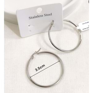 ÇELİK 35 MM DÜZ HALKA KÜPE