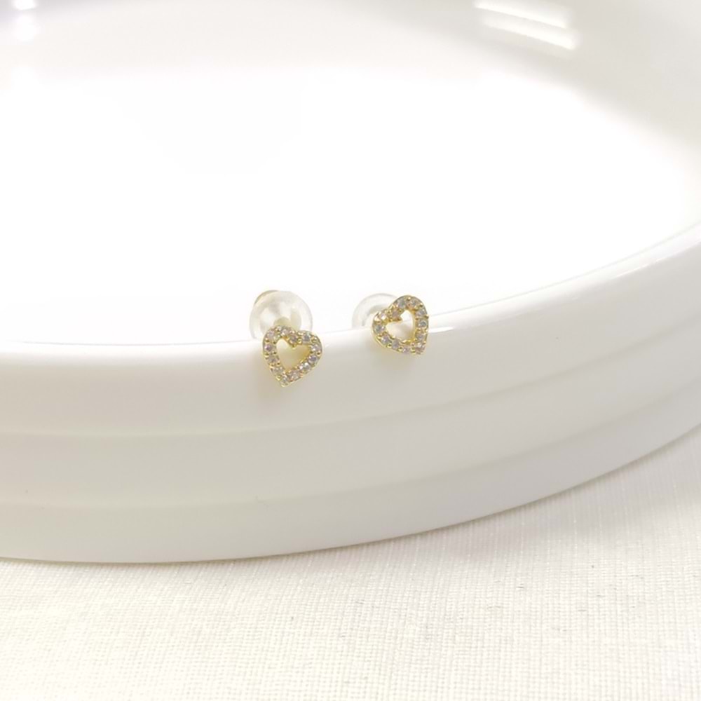 İTHAL 5 MM KALP GÜMÜŞ ÇİVİ KÜPE