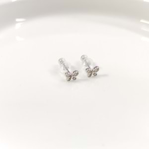 İTHAL 6 MM KELEBEK GÜMÜŞ ÇİVİ KÜPE