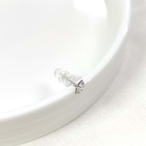 İTHAL 6 MM UÇAK TEKLİ GÜMÜŞ ÇİVİ KÜPE