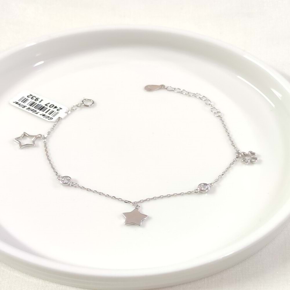 İTHAL SALLANTILI YILDIZ YONCA GÜMÜŞ BİLEKLİK