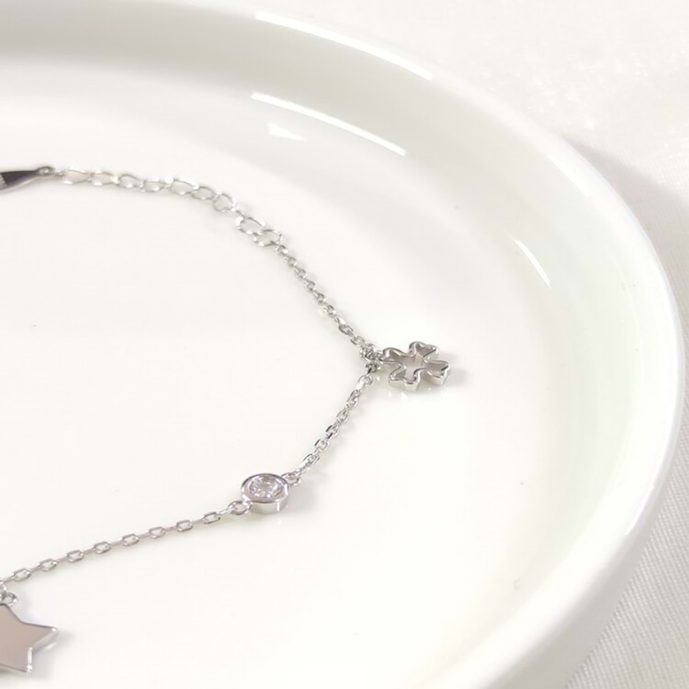 İTHAL SALLANTILI YILDIZ YONCA GÜMÜŞ BİLEKLİK