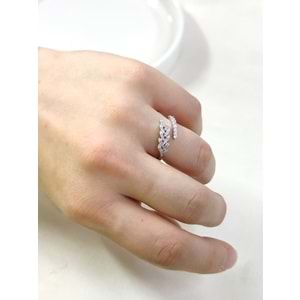 İTHAL BAŞAK BAGET TAŞLI GÜMÜŞ YÜZÜK