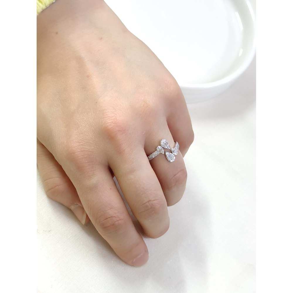 İTHAL DAMLA BAGET GÜMÜŞ YÜZÜK