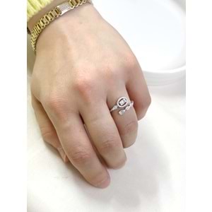 İTHAL OVAL BAGET GÜMÜŞ YÜZÜK