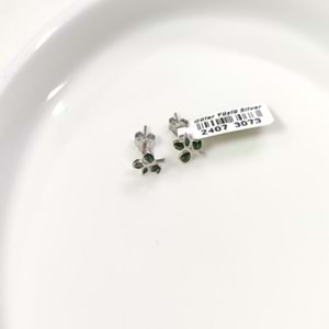 8 MM MİNELİ ÇINAR GÜMÜŞ ÇİVİ KÜPE