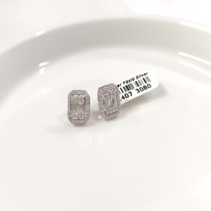 1 CM BAGET GÜMÜŞ ÇİVİ KÜPE