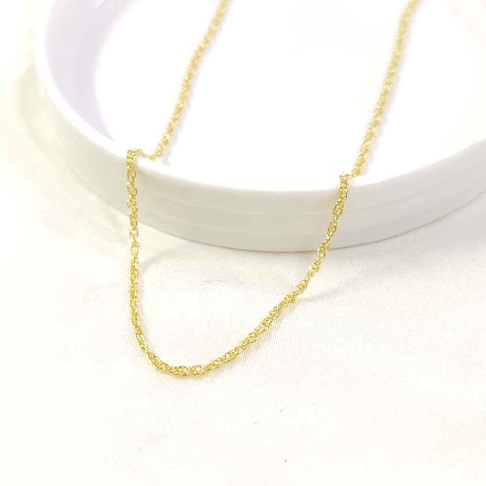 2 MM BURGU GÜMÜŞ ZİNCİR KOLYE 65 CM