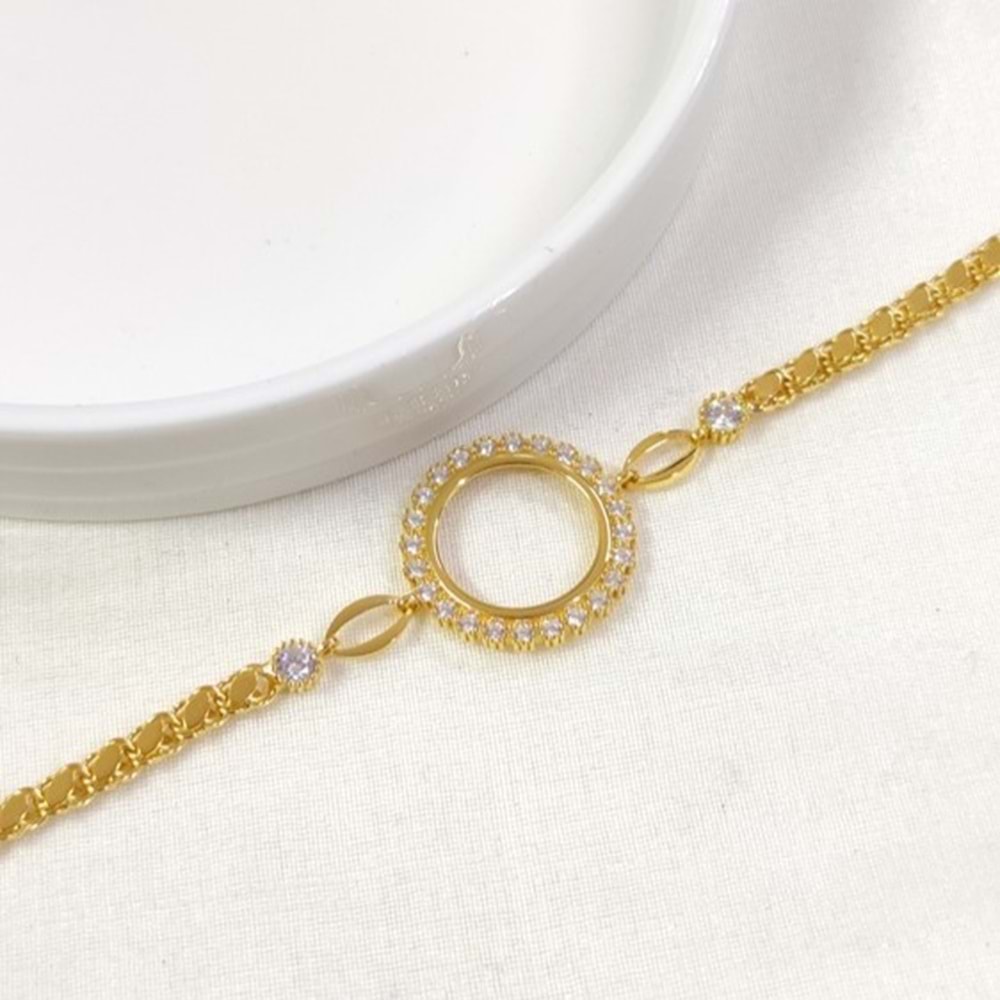 ÇEYREK ALTIN KONULABİLEN ARPA ZİNCİRLİ ÇİÇEK GÜMÜŞ BİLEKLİK