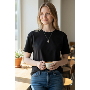 2,5 CM DÖRTGEN KAPAKLI GÜMÜŞ KOLYE UCU