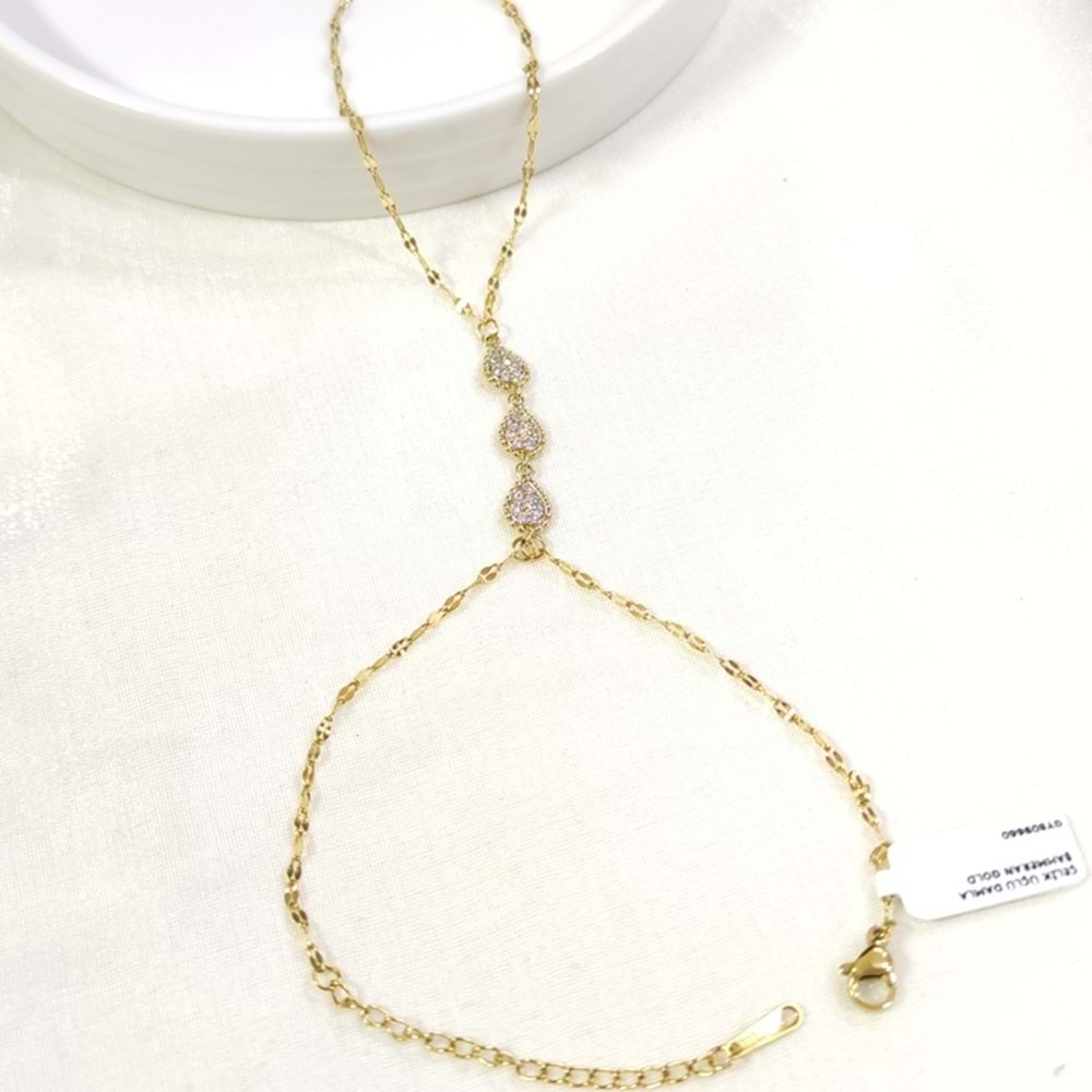 ÇELİK ÜÇLÜ DAMLA ŞAHMERAN GOLD