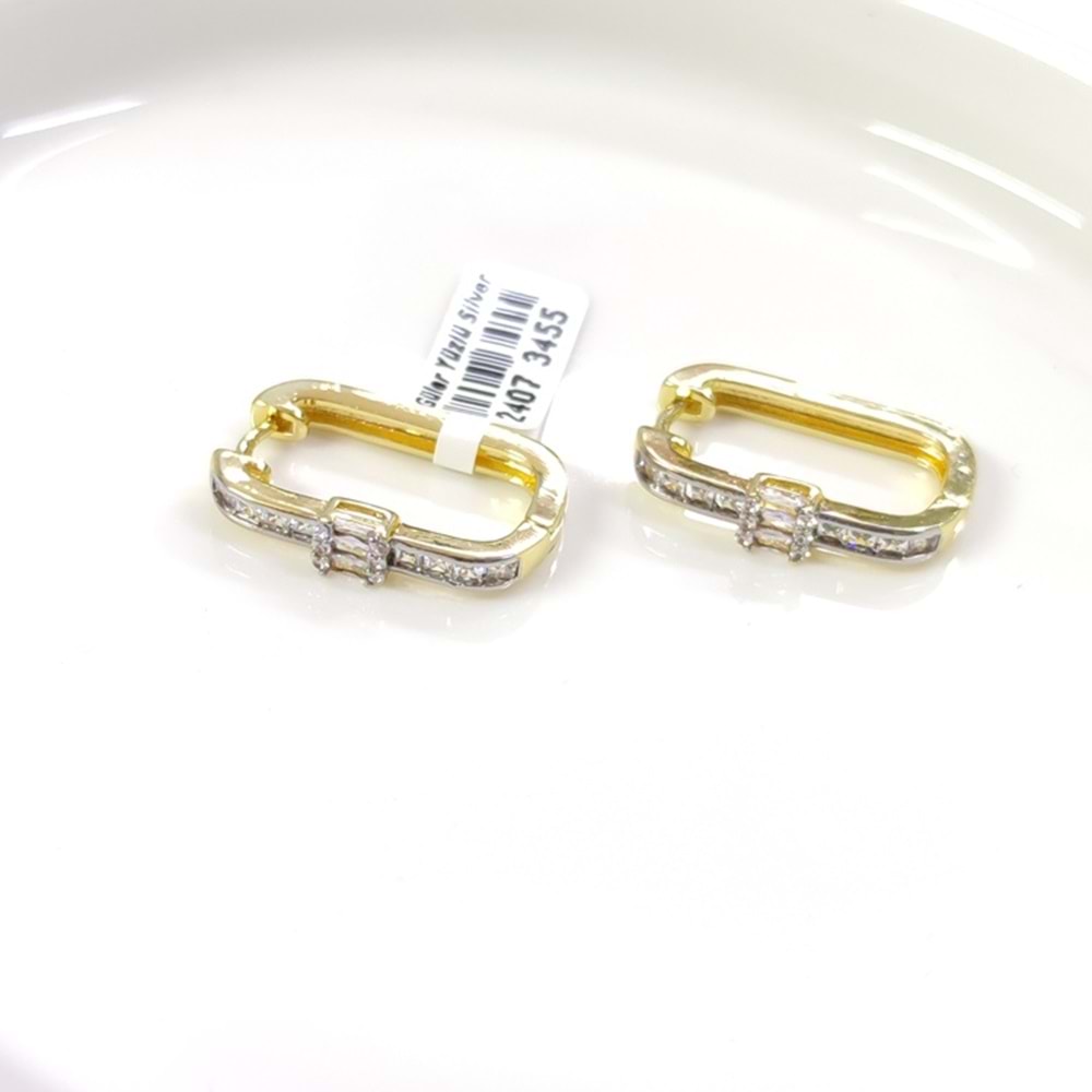 ÇELİK 20X10 DÖRTGEN HALKA KÜPE GOLD