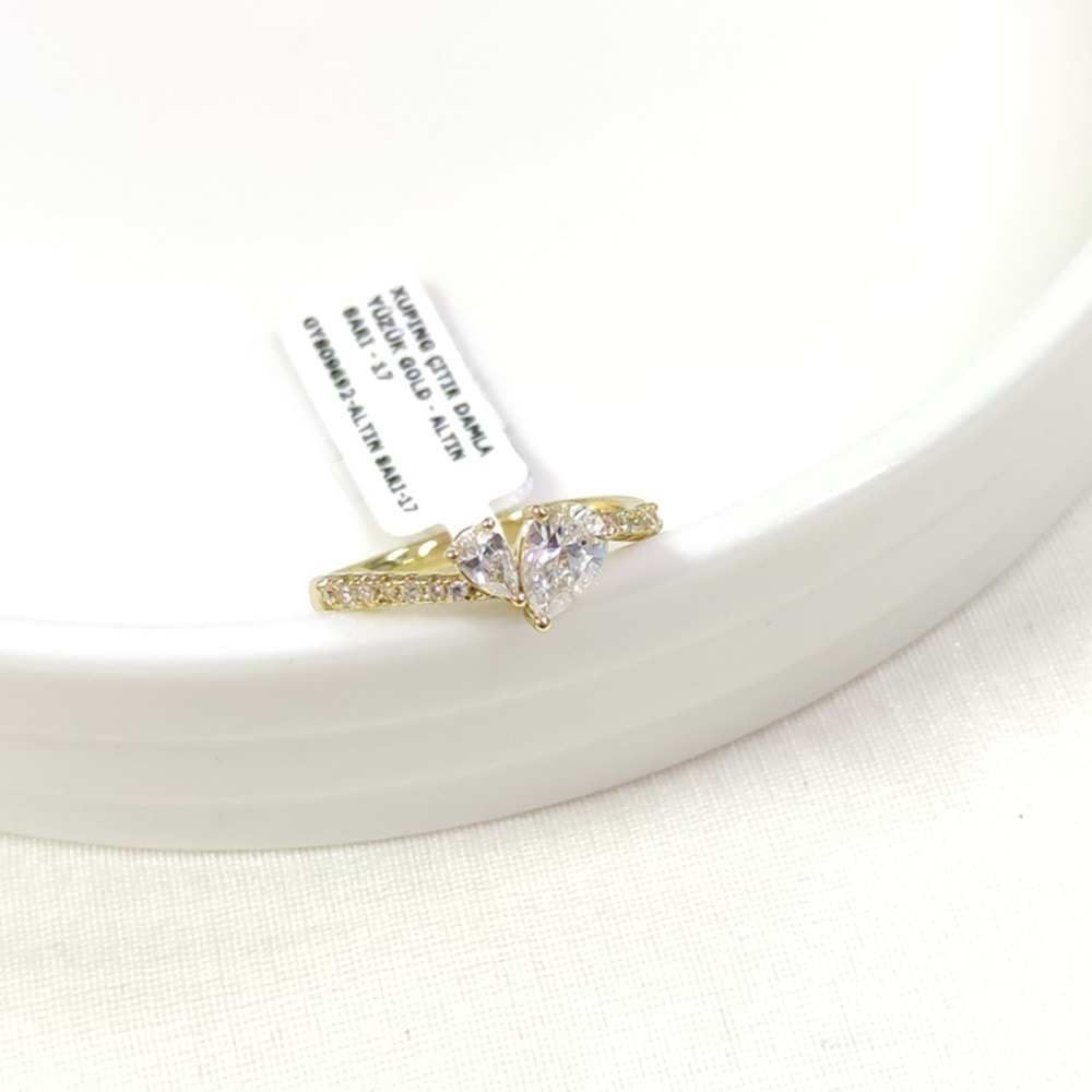 XUPING ÇITIR DAMLA YÜZÜK GOLD - ALTIN SARI - 17