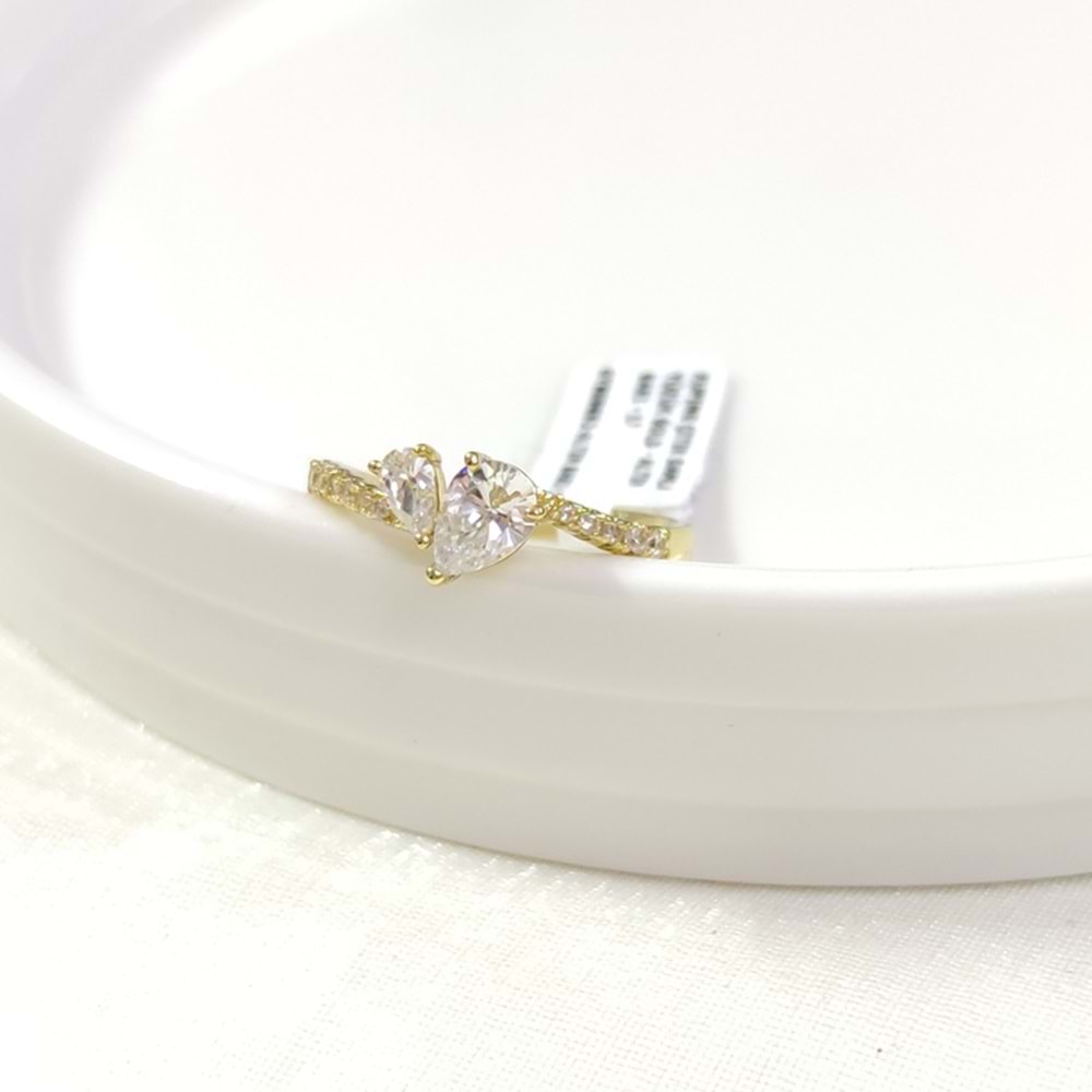 XUPING ÇITIR DAMLA YÜZÜK GOLD - ALTIN SARI - 17