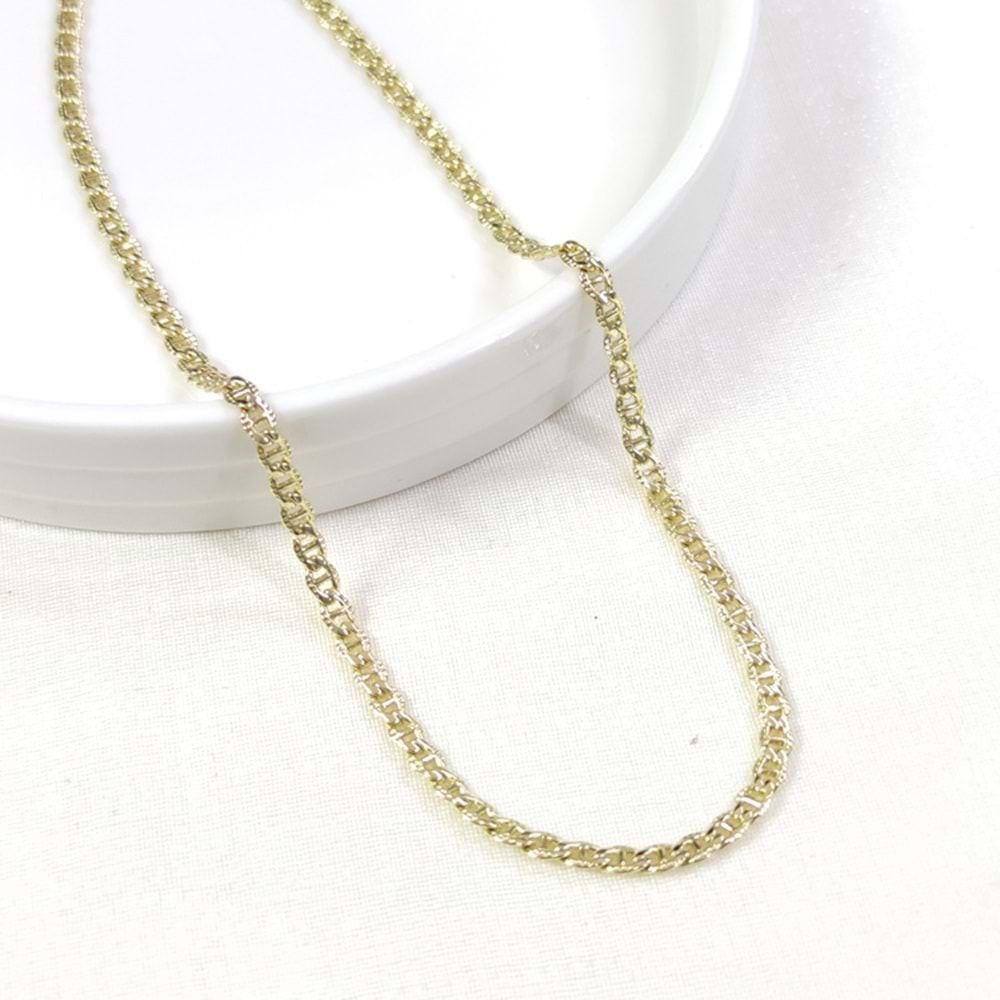XUPING 4 MM GEMİCİ ZİNCİR KOLYE 45 CM GOLD