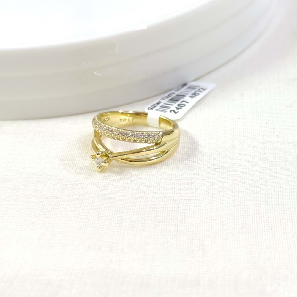 XUPING BİRLEŞİK TEKTAŞ ALYANS KOMBİN YÜZÜK GOLD - 11