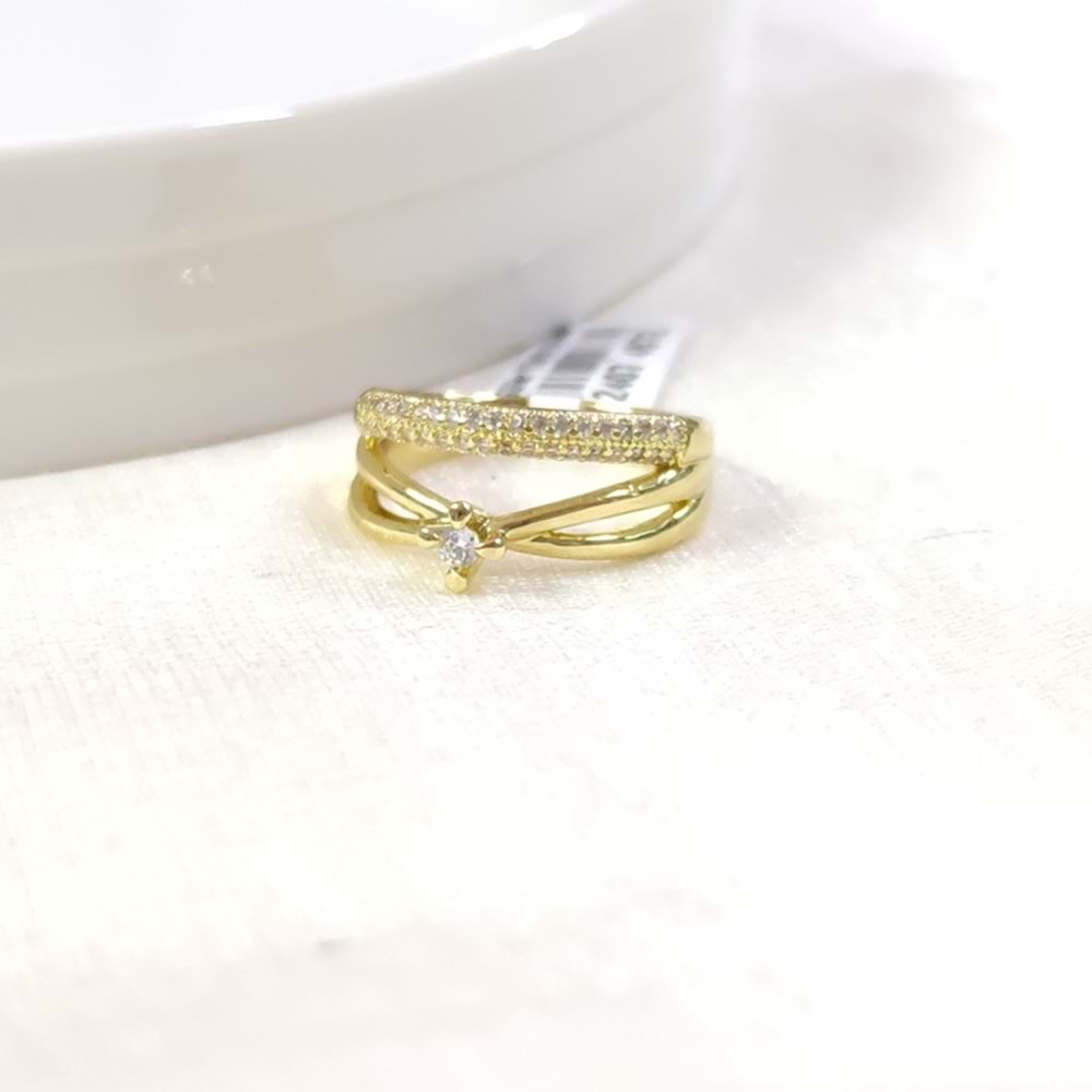 XUPING BİRLEŞİK TEKTAŞ ALYANS KOMBİN YÜZÜK GOLD - 14