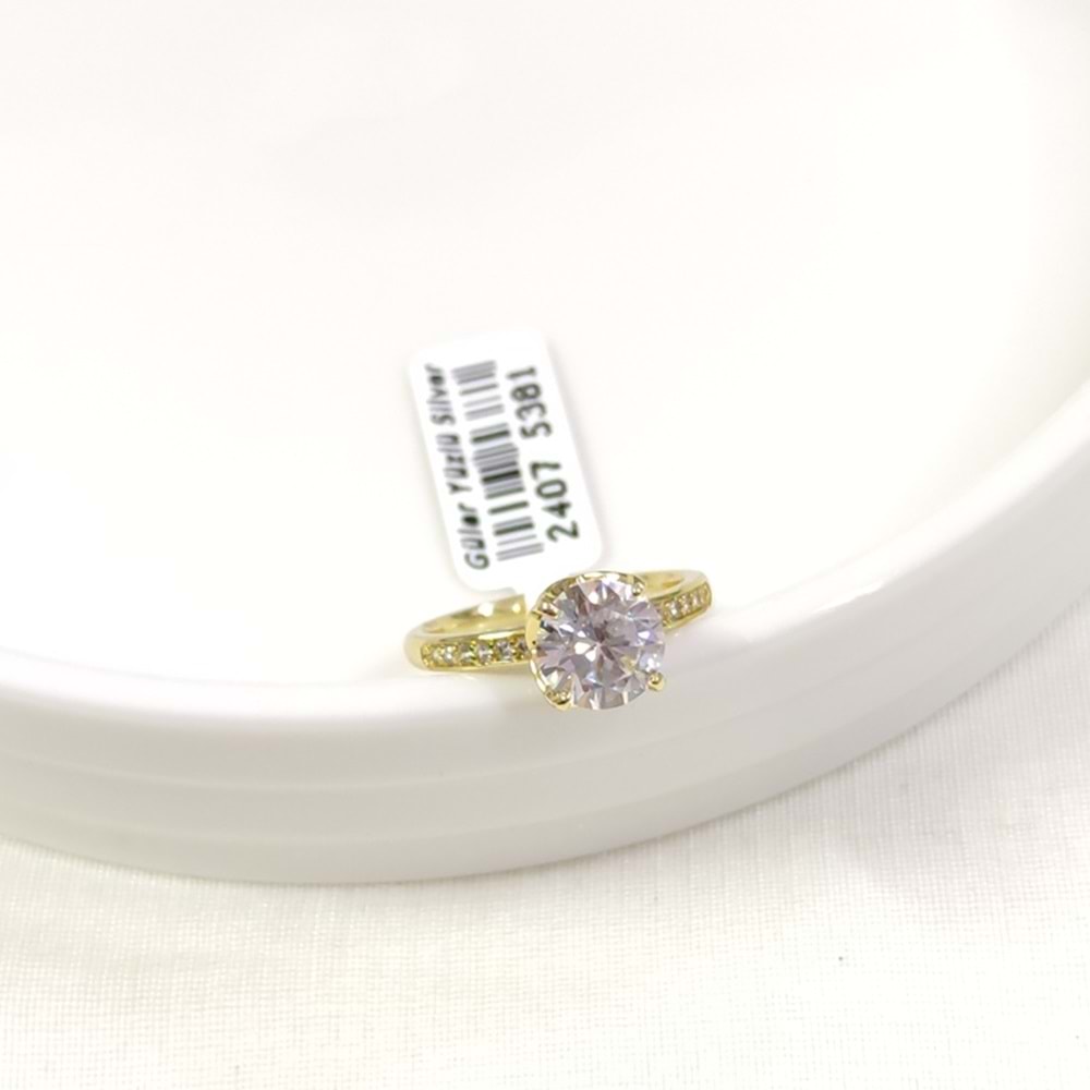 XUPING 8 MM TEKTAŞ YÜZÜK GOLD - 17