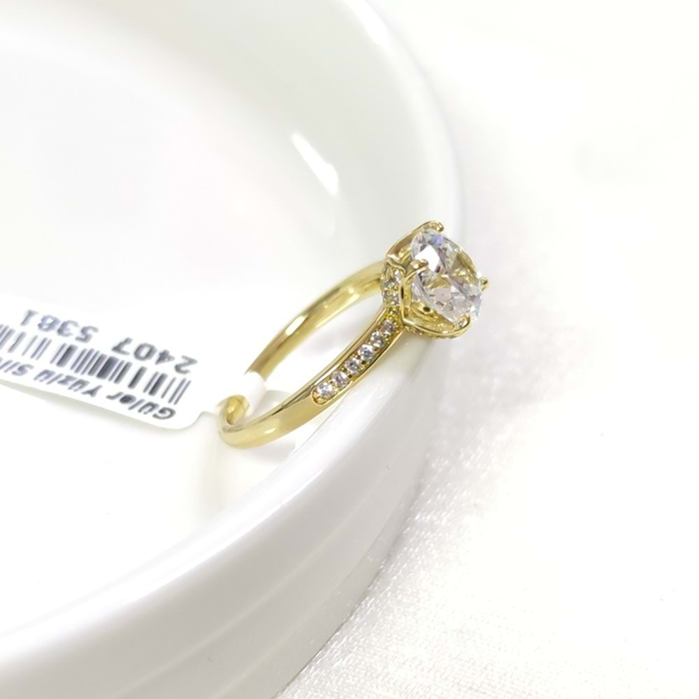 XUPING 8 MM TEKTAŞ YÜZÜK GOLD - 17