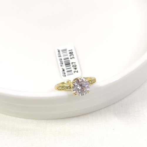 XUPING 8 MM TEKTAŞ YÜZÜK GOLD