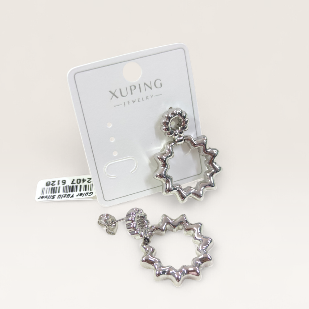 XUPING 32 MM GÜNEŞ ÇİVİ KÜPE BEYAZ